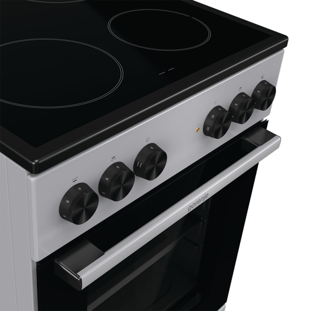 Aragaz GORENJE GEC5A12SG, 4 arzatoare, Electric, L 50 cm, gri