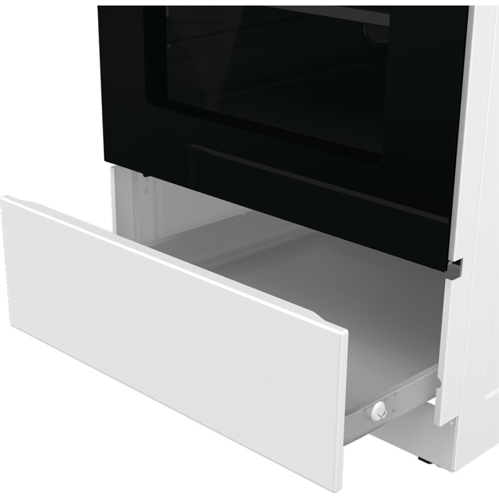 Aragaz GORENJE GEC5A12WG-B, 4 arzatoare, Electric, L 50 cm, alb