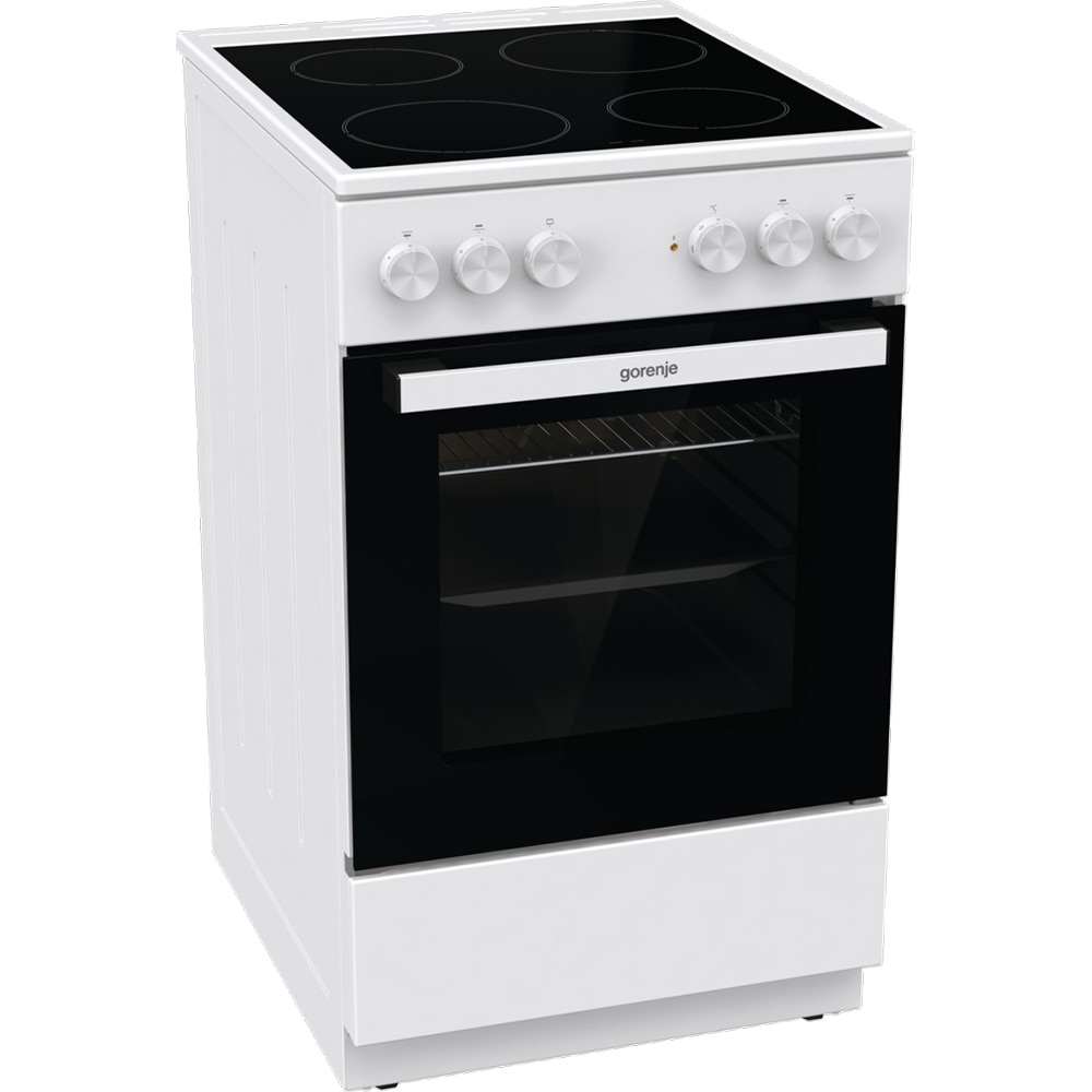 Aragaz GORENJE GEC5A12WG-B, 4 arzatoare, Electric, L 50 cm, alb