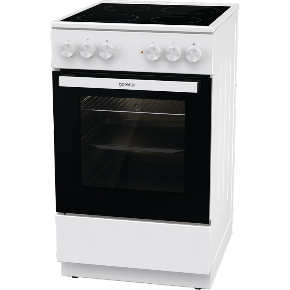 Aragaz GORENJE GEC5A12WG-B, 4 arzatoare, Electric, L 50 cm, alb