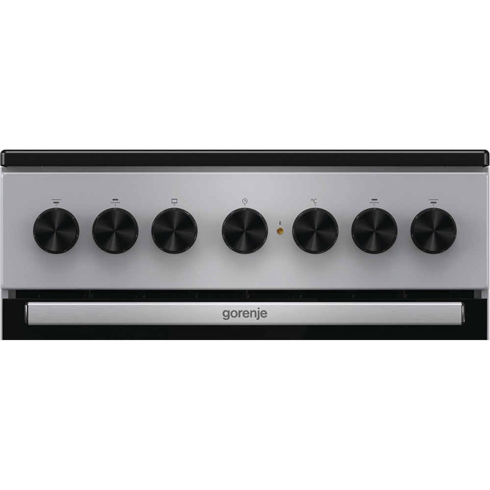 Aragaz GORENJE GEC5B41SG, 4 arzatoare, Electric, L 50 cm, Grill, gri