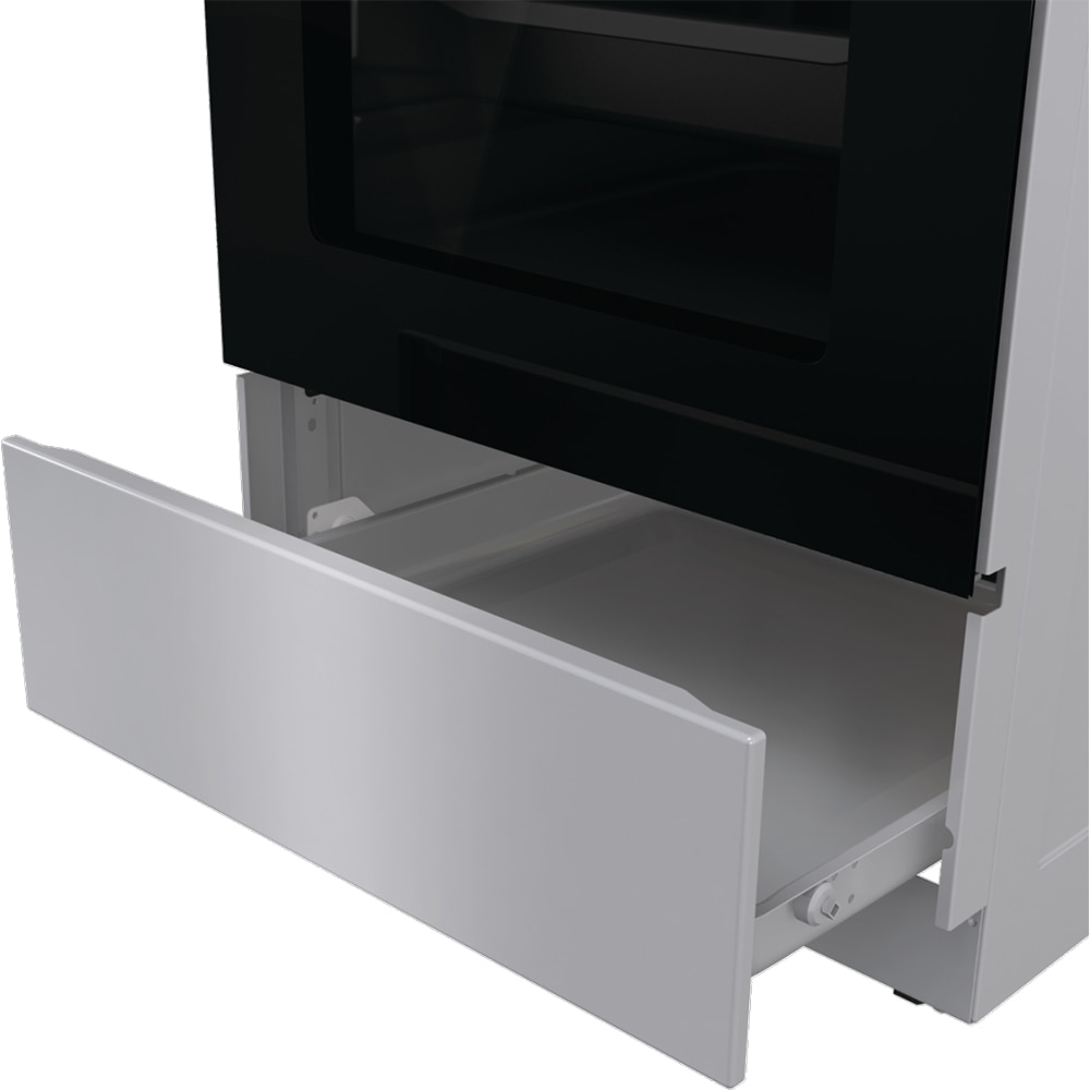 Aragaz GORENJE GEC5B41SG, 4 arzatoare, Electric, L 50 cm, Grill, gri