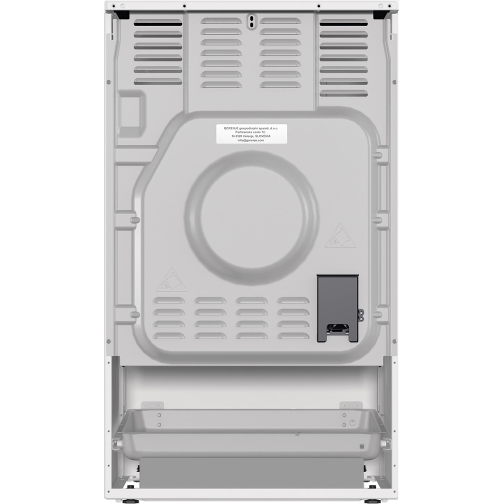 Aragaz GORENJE GEC5B41WG, 4 arzatoare, Electric, L 50 cm, Grill, alb