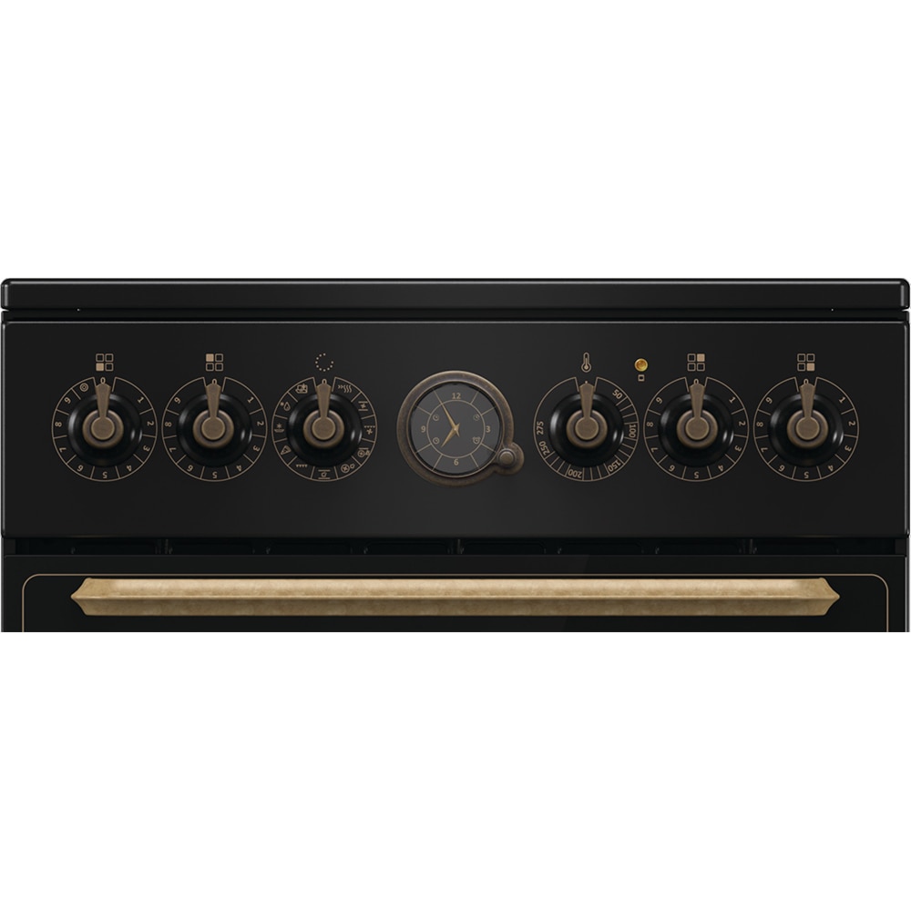 Aragaz GORENJE GECS5B70CLB, 4 arzatoare, Electric, L 50 cm, Grill, negru