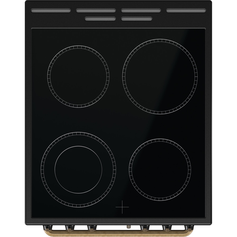 Aragaz GORENJE GECS5B70CLB, 4 arzatoare, Electric, L 50 cm, Grill, negru