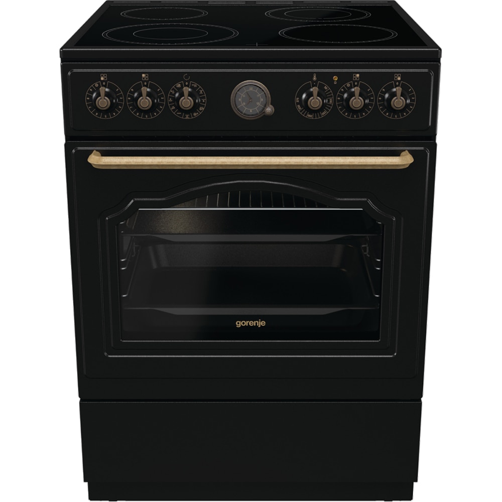 Aragaz GORENJE GECS6B71CLB, 4 arzatoare, Electric, L 60 cm, negru