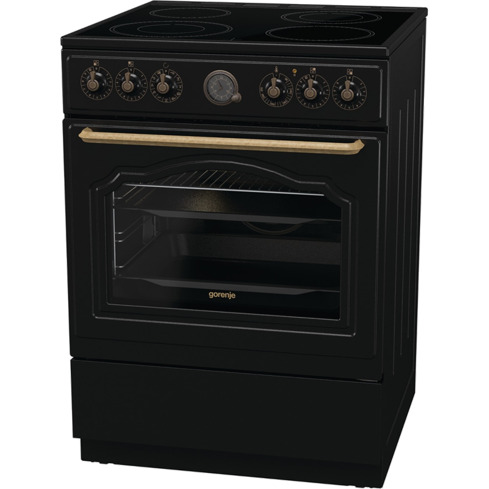 Aragaz GORENJE GECS6B71CLB, 4 arzatoare, Electric, L 60 cm, negru