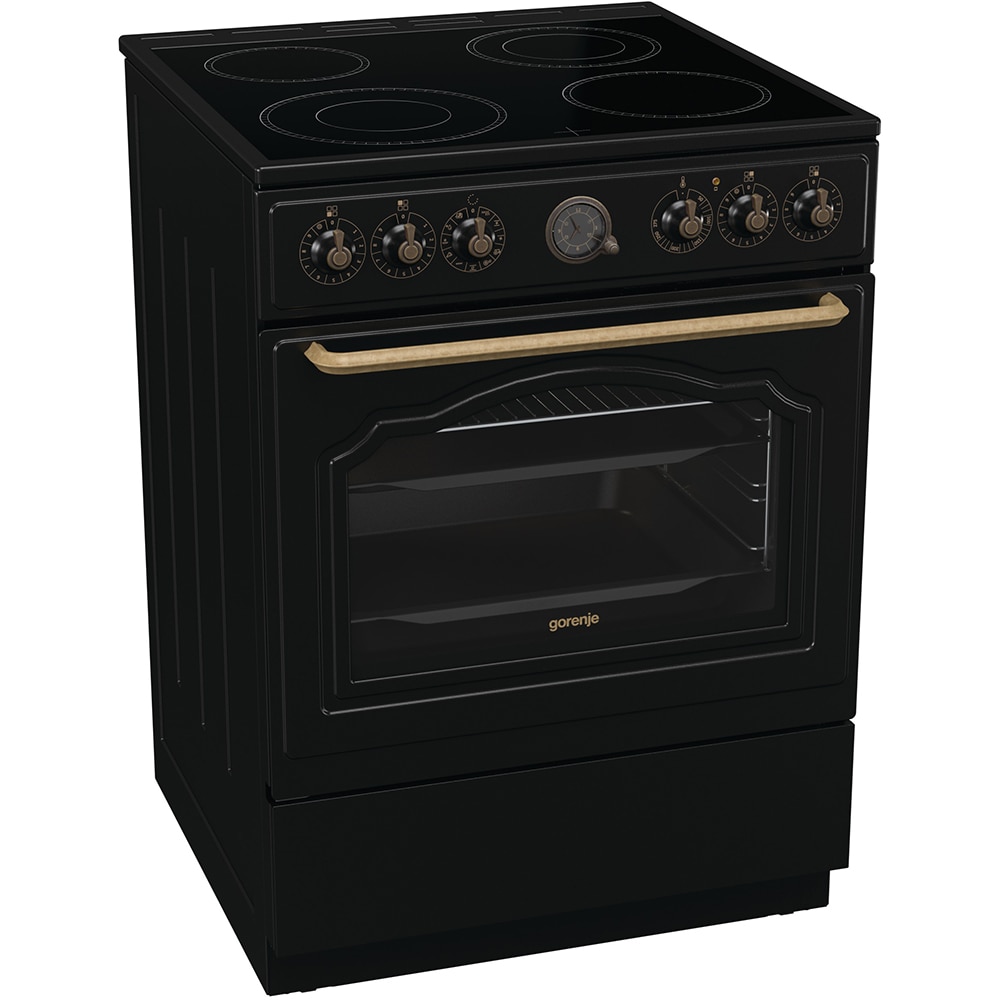 Aragaz GORENJE GECS6B71CLB, 4 arzatoare, Electric, L 60 cm, negru