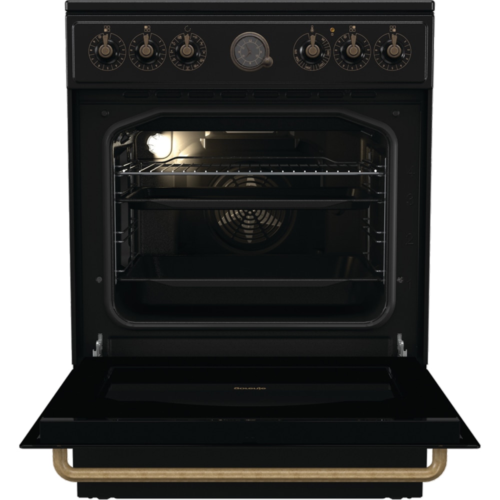 Aragaz GORENJE GECS6B71CLB, 4 arzatoare, Electric, L 60 cm, negru