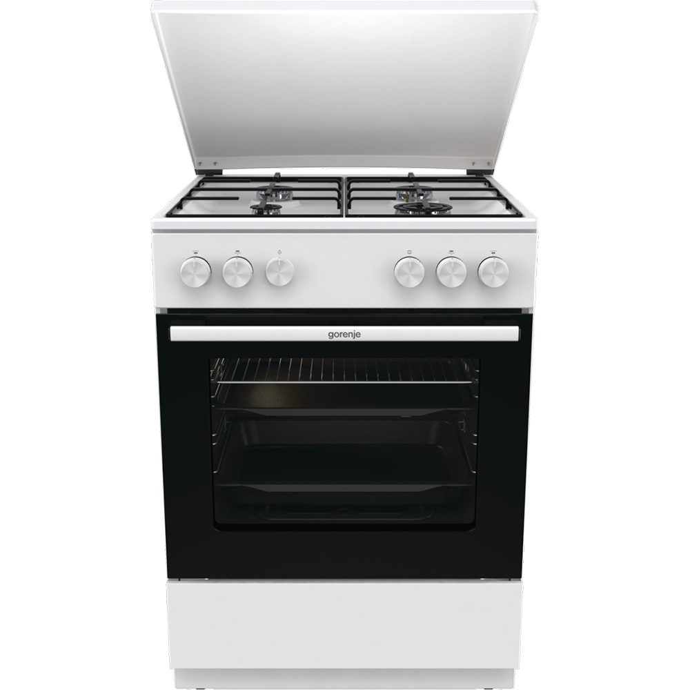 Aragaz GORENJE GG6A11WJ, 4 arzatoare, Gaz, L 60 cm, alb