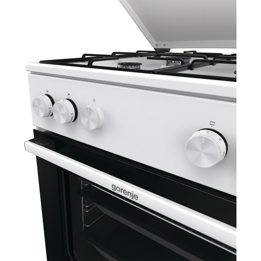 Aragaz GORENJE GG6A11WJ, 4 arzatoare, Gaz, L 60 cm, alb