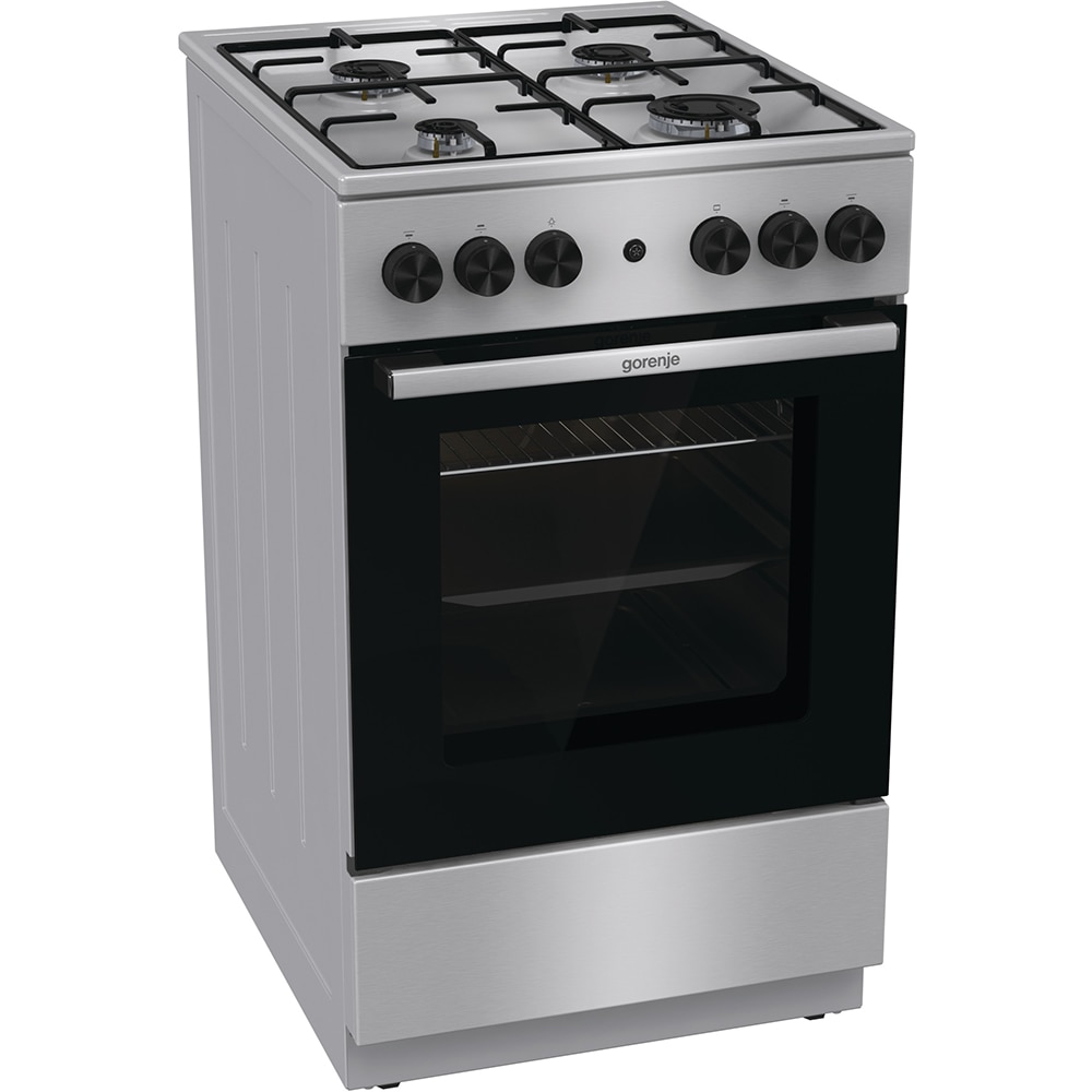 Aragaz GORENJE GGI5A21XJ, 4 arzatoare, Gaz, L 50 cm, Grill, Rotisor, inox