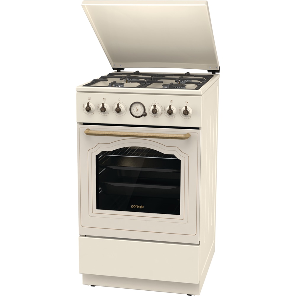 Aragaz GORENJE GGI5BCLI, 4 arzatoare, Gaz, L 50 cm, Grill, bej