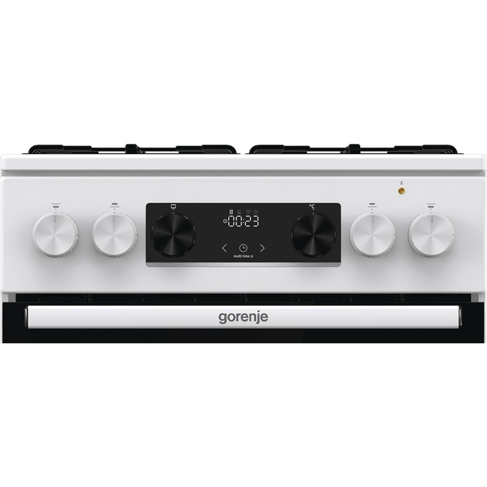 Aragaz GORENJE GK5C40WH, 4 arzatoare, Gaz + Electric, L 50 cm, alb