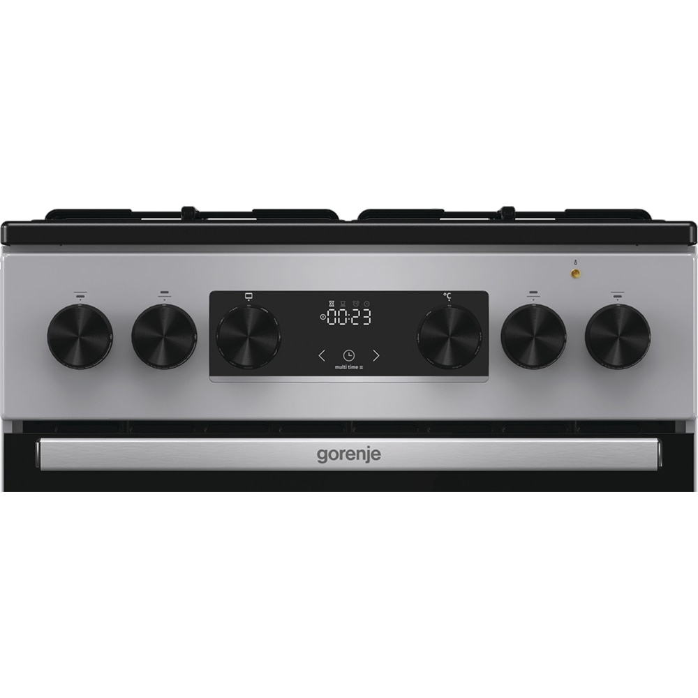 Aragaz GORENJE GK5C60SJ, 4 arzatoare, Gaz + Electric, L 50 cm, gri