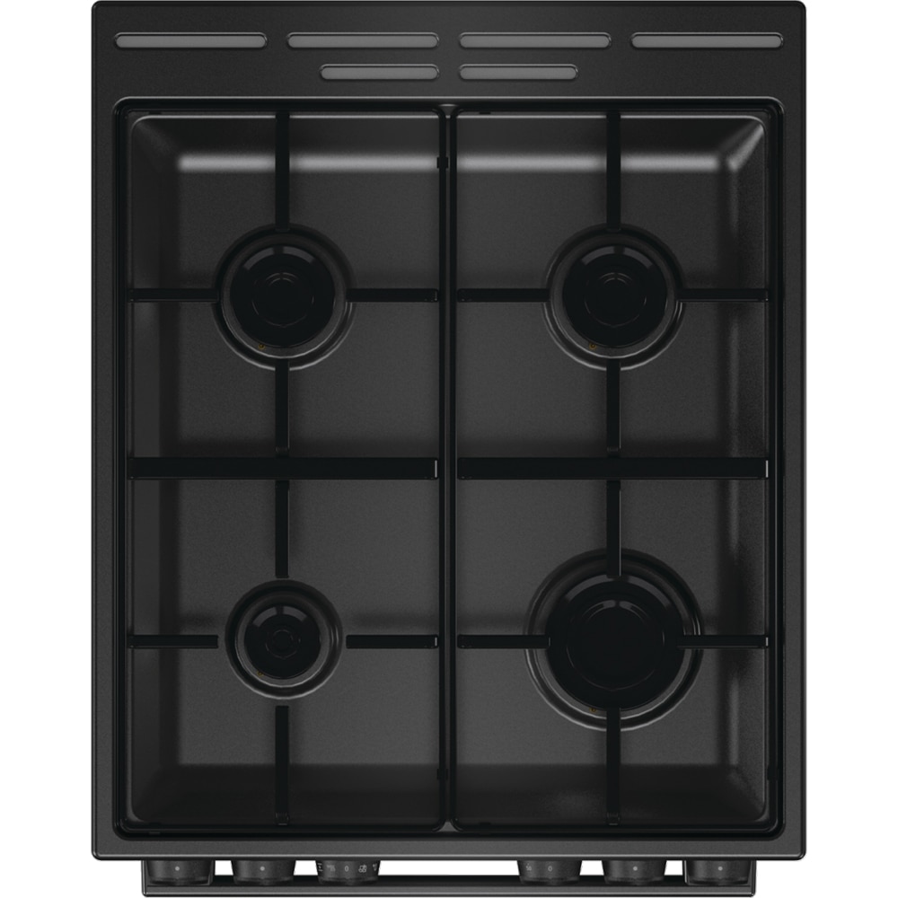 Aragaz GORENJE GKS5C70BJ, 4 arzatoare, Gaz + Electric, L 50 cm, negru