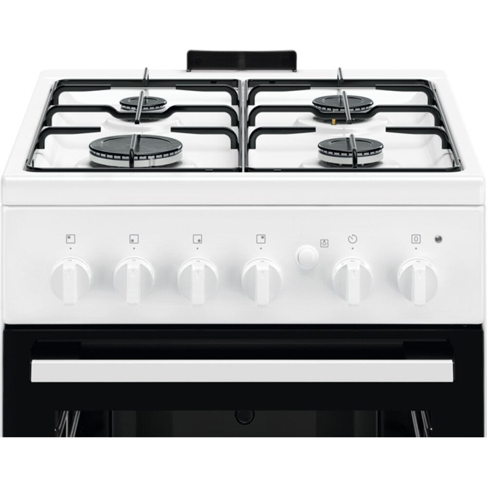 Aragaz ELECTROLUX LKG504013W, 4 arzatoare, Gaz, L 50 cm, Grill, Rotisor, alb
