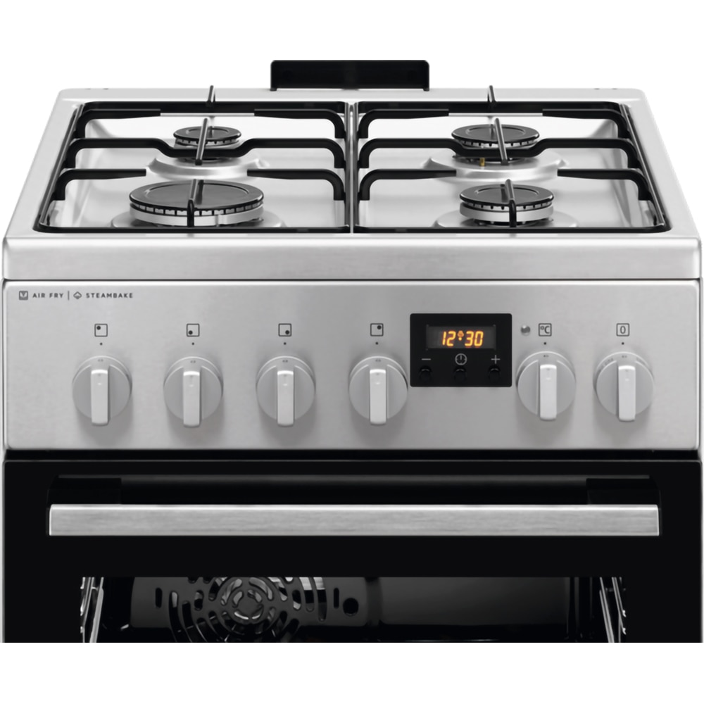 Aragaz ELECTROLUX LKK564221X, 4 arzatoare, Gaz + Electric, L 50 cm, Grill, inox