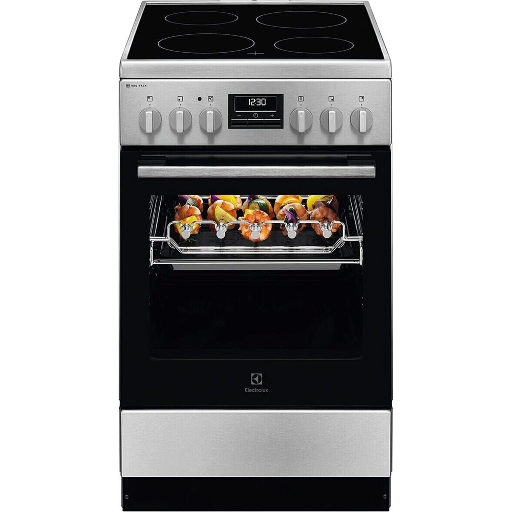 Aragaz ELECTROLUX LKR540267X, 4 arzatoare, Electric, L 50 cm, Grill, inox