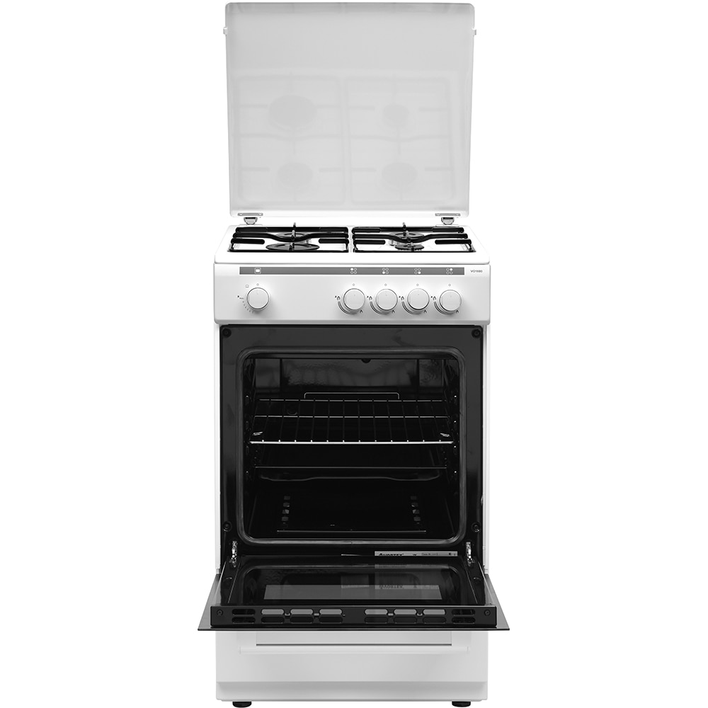 Aragaz VORTEX VO1800, 4 arzatoare, Gaz, L 50 cm, alb