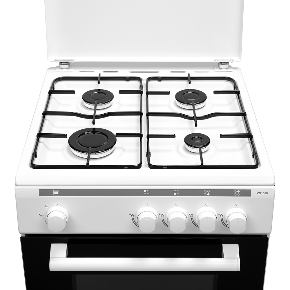 Aragaz VORTEX VO1800, 4 arzatoare, Gaz, L 50 cm, alb