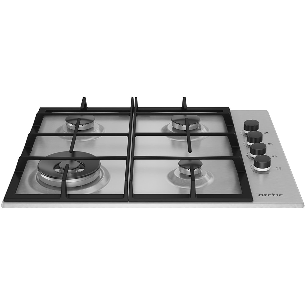 Plita incorporabila ARCTIC ARGW64125SX, Gaz, 4 arzatoare, Wok, inox
