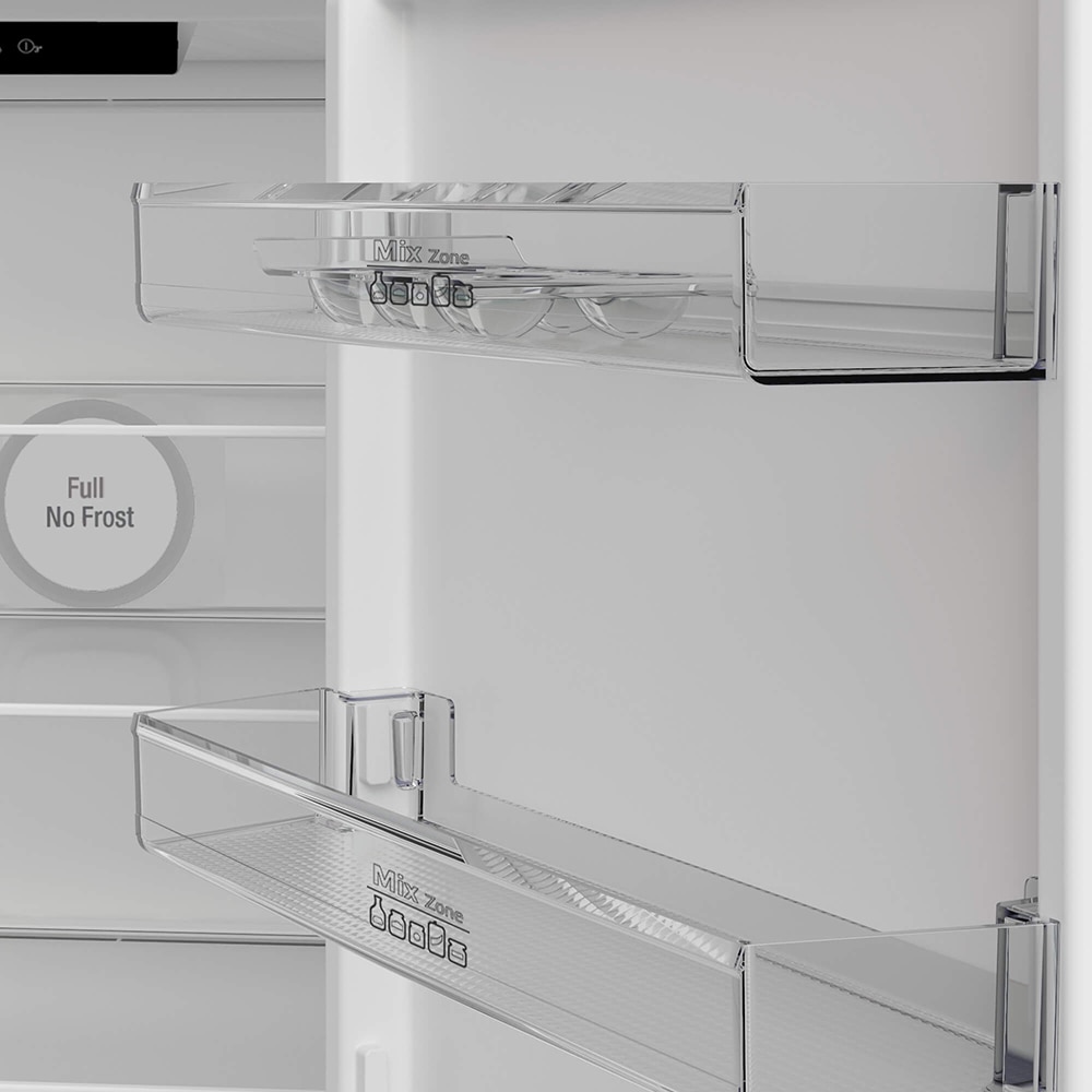 Combina frigorifica ARCTIC ARK60341E5NFS1, Full No Frost, 301 l, H 179.6 cm, Clasa D, argintiu