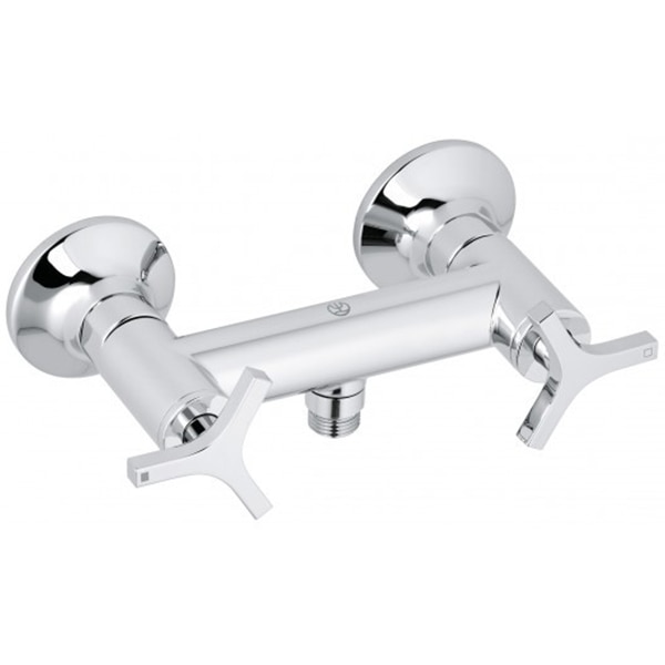 Baterie dus KLUDI Nova Fonte 207100539, alama sanitara, argintiu