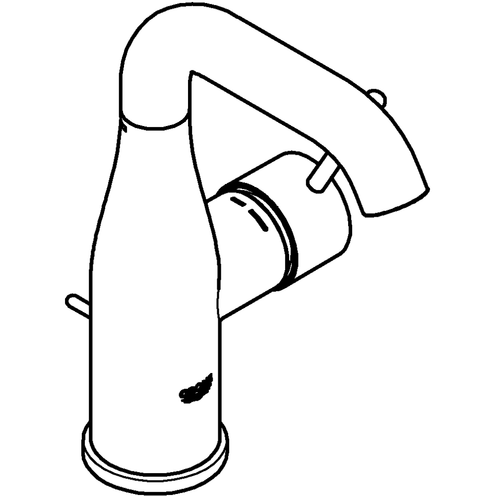 Baterie lavoar GROHE Essence 23462GN1, alama sanitara, auriu