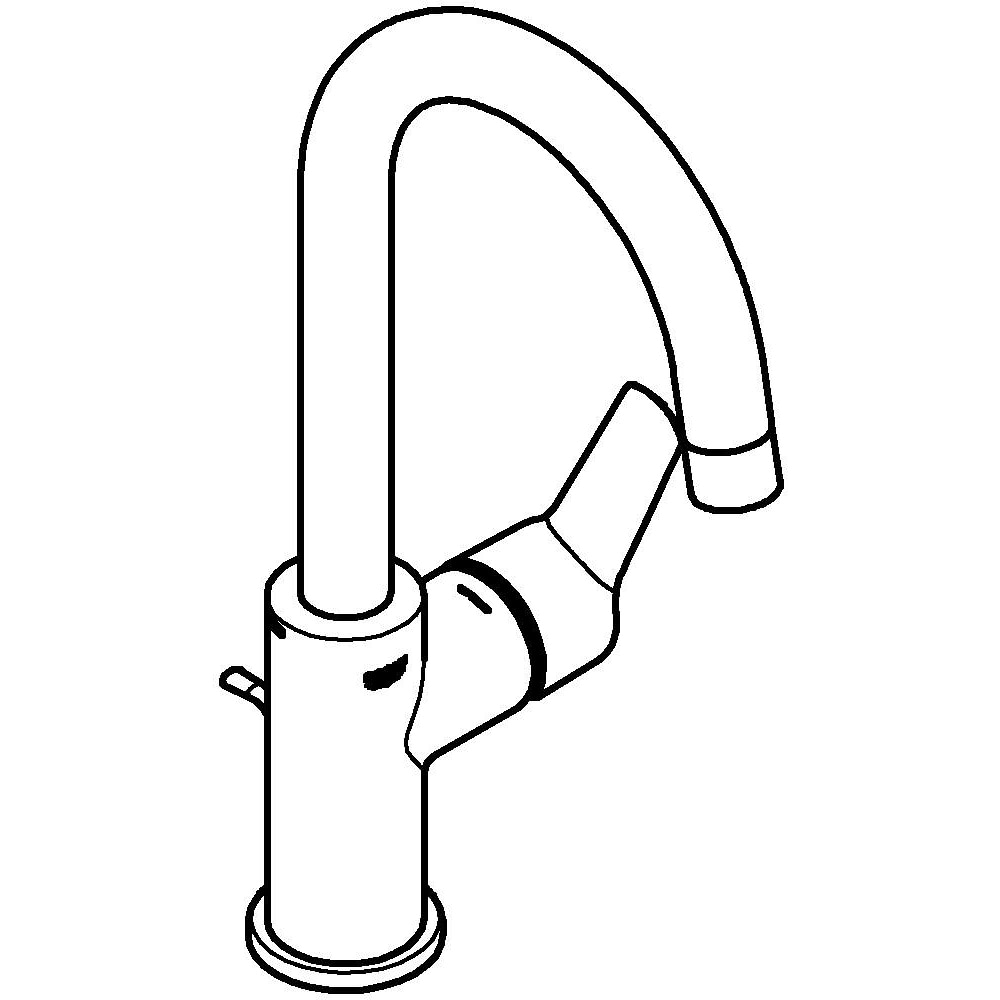 Baterie lavoar GROHE Start 23554002, alama sanitara, crom