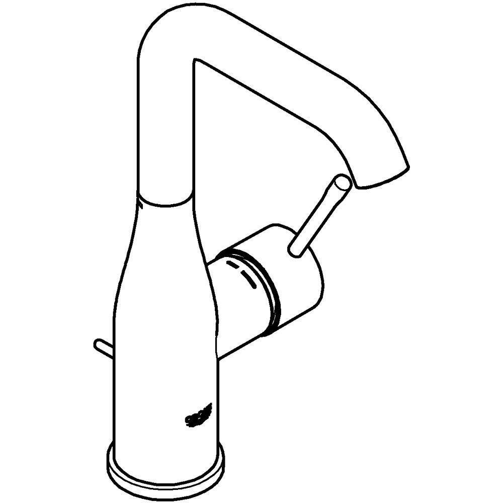 Baterie lavoar GROHE Essence 24174GN1, alama sanitara, auriu