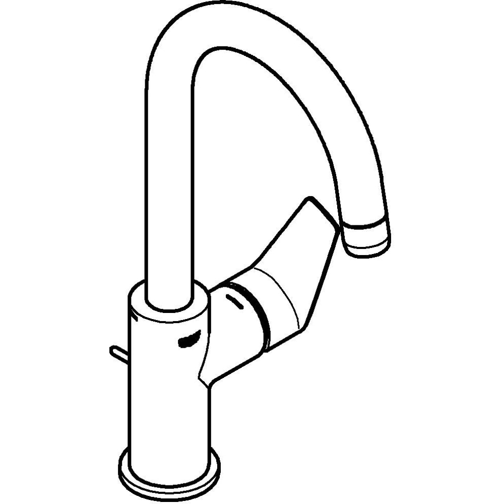 Baterie lavoar GROHE Start Edge 24201001, alama sanitara, crom