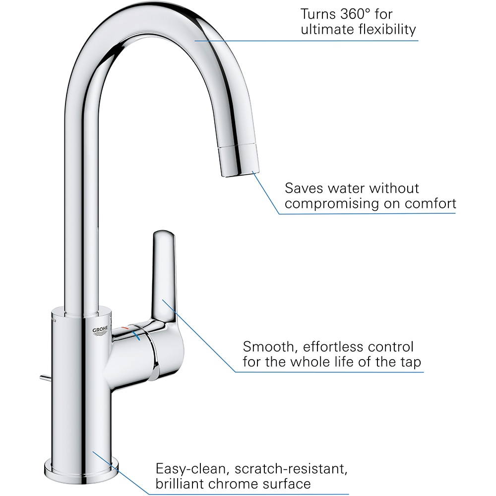 Baterie lavoar GROHE Start 24203002, alama sanitara, crom