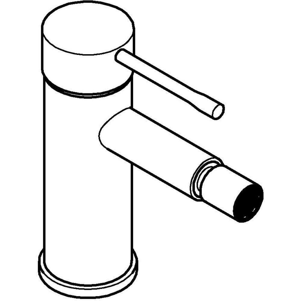 Baterie bideu GROHE Essence 24395KF1, alama sanitara, negru