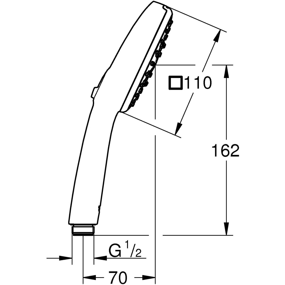 Para dus GROHE Vitalio Comfort 110 26092001, 3 functii, crom
