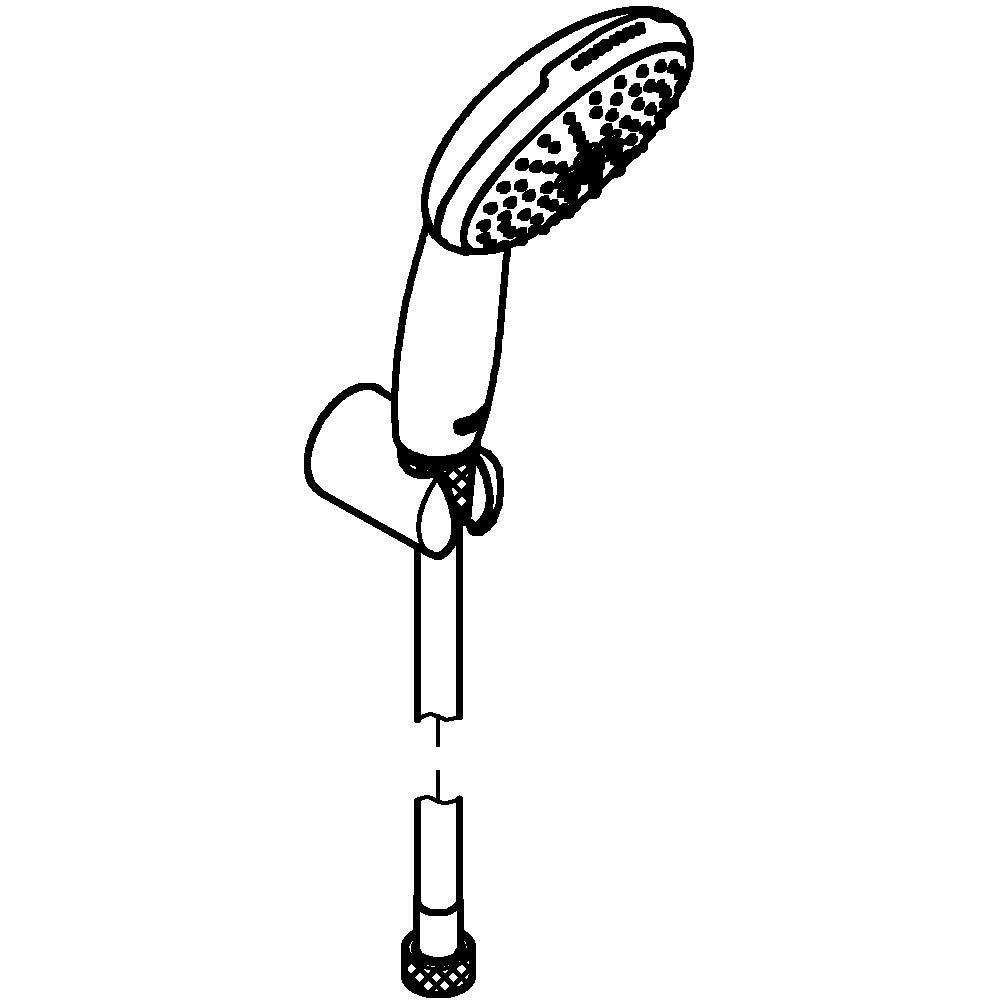 Para dus GROHE Tempesta 110 261642433, 2 functii, negru