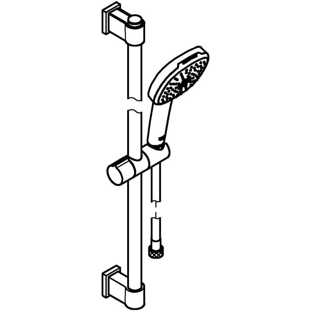 Coloana dus GROHE Vitalio Comfort 110 26398001, 2 functii, crom