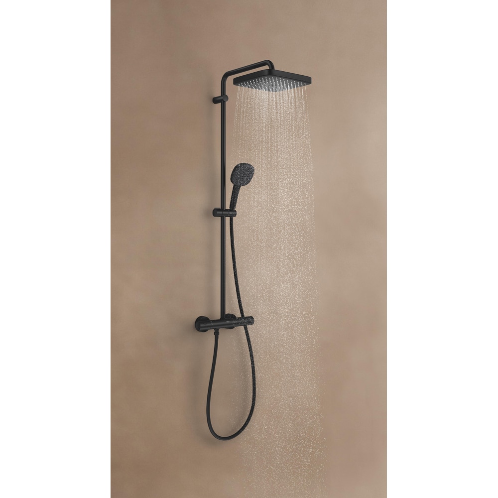 Sistem dus GROHE Tempesta Cube 250 266892431, 1 functie, negru