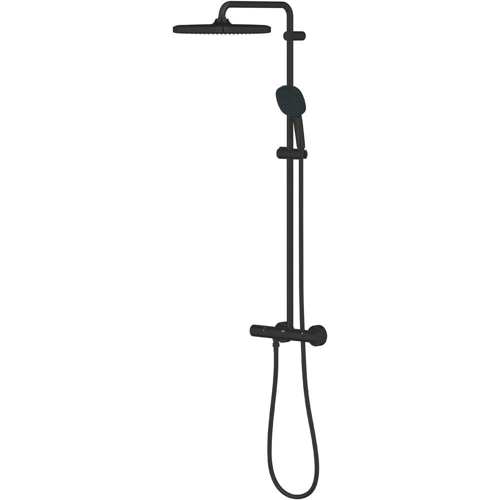 Sistem dus GROHE Tempesta Cube 250 266892431, 1 functie, negru