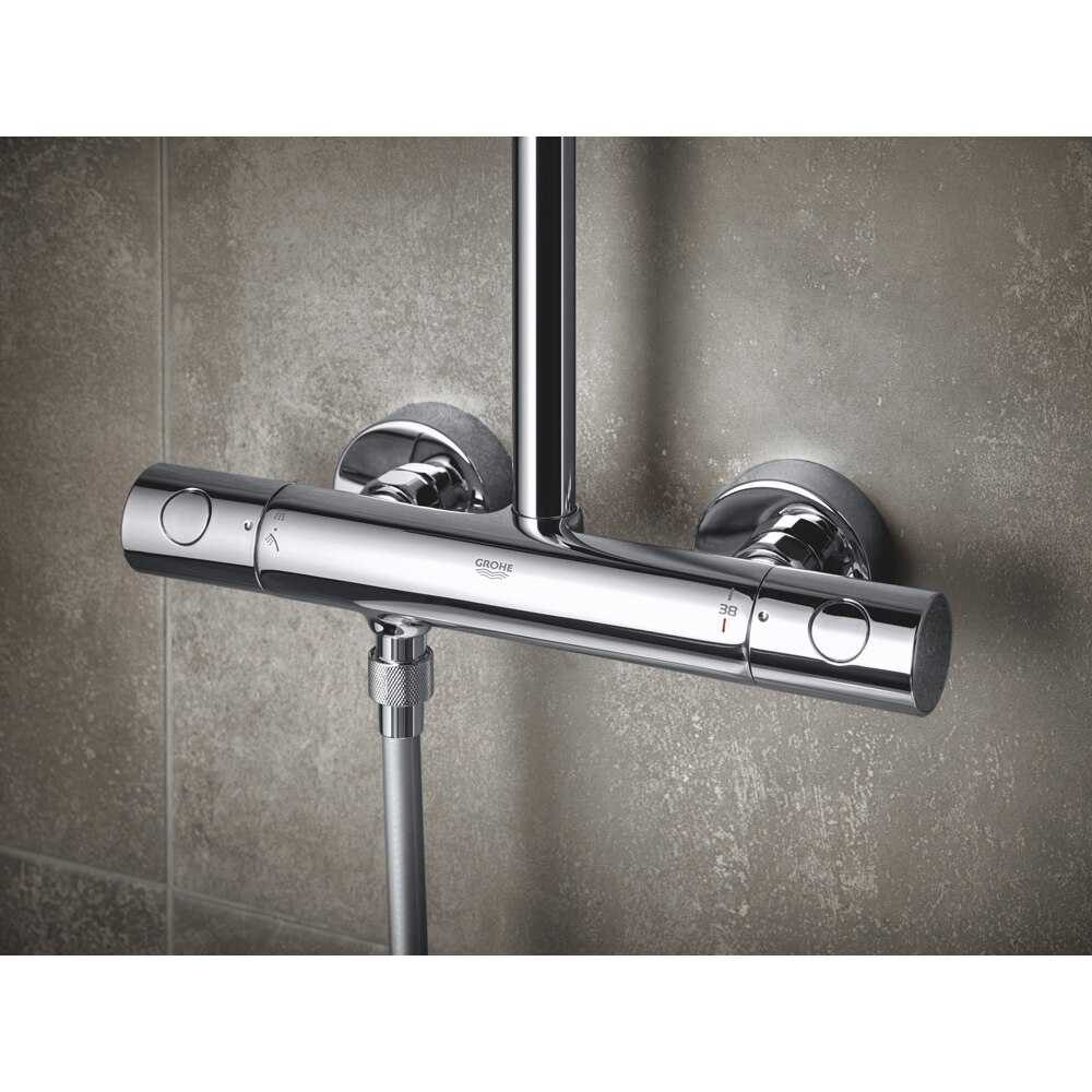 Sistem dus GROHE Vitalio Start 250 Cube 26697000, termostat, 1 functie, crom