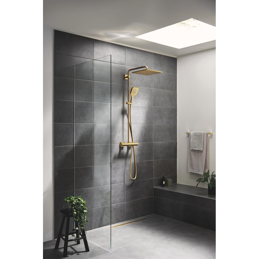 Sistem dus GROHE SmartActive Cube 310 26837GL0, termostat, 1 functie, auriu