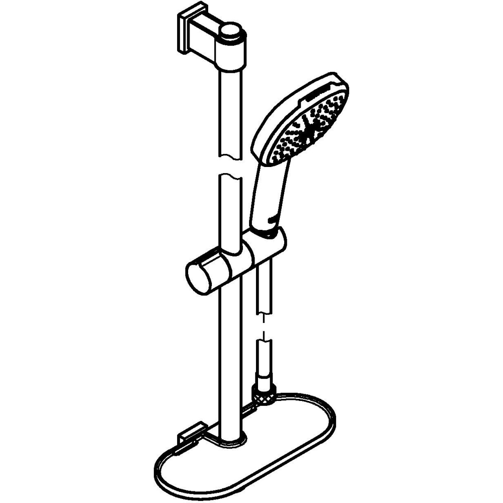 Coloana dus GROHE Vitalio Comfort 110 26929001, 2 functii, crom