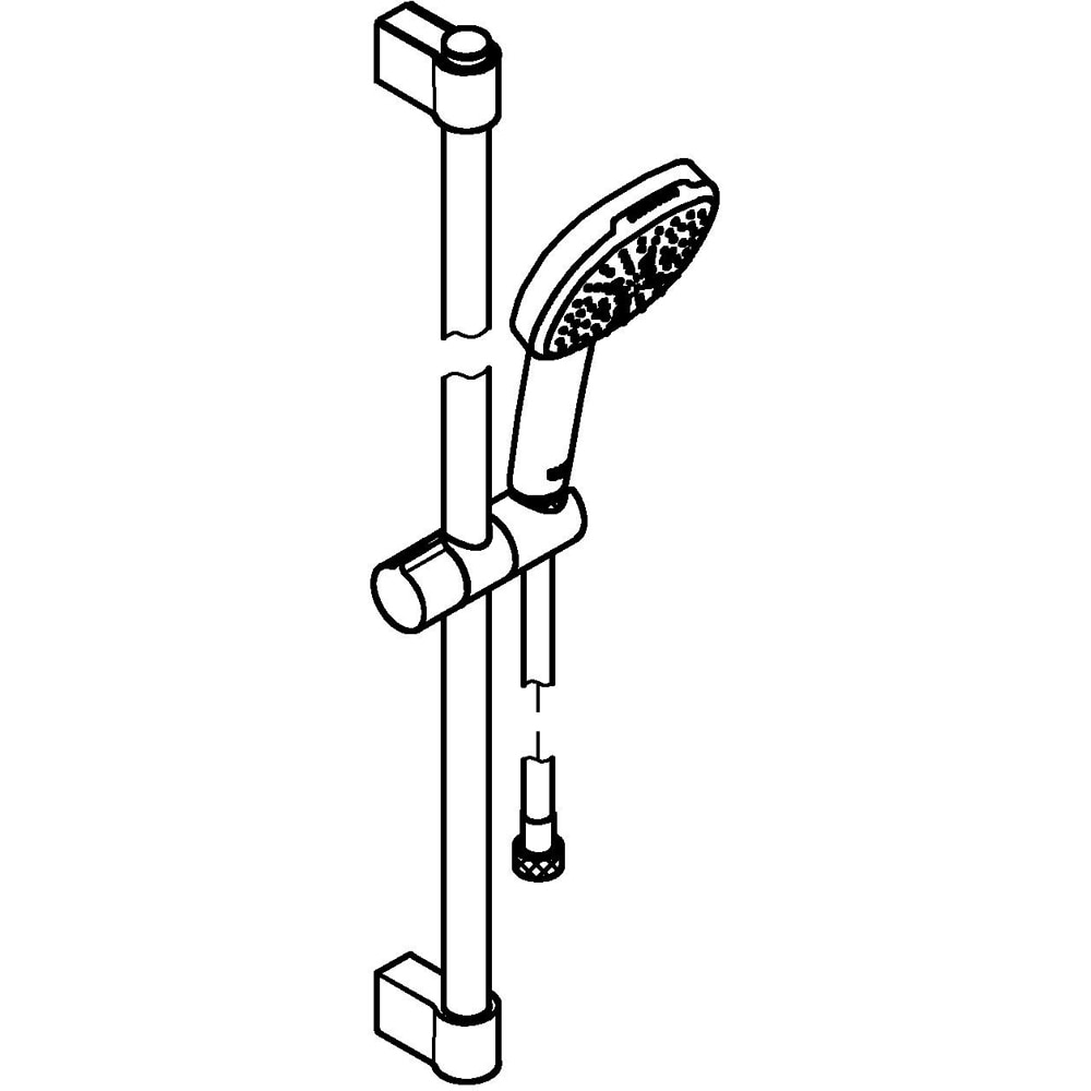 Coloana dus GROHE Tempesta Cube 110 27579003, 3 functii, crom
