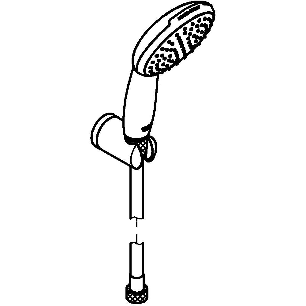 Para dus GROHE Vitalio Start 110 27944001, 2 functii, negru