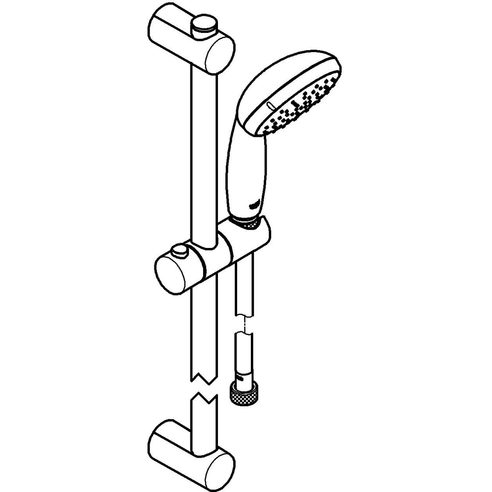 Coloana dus GROHE Vitalio Start 100 279482430, 2 functii, negru