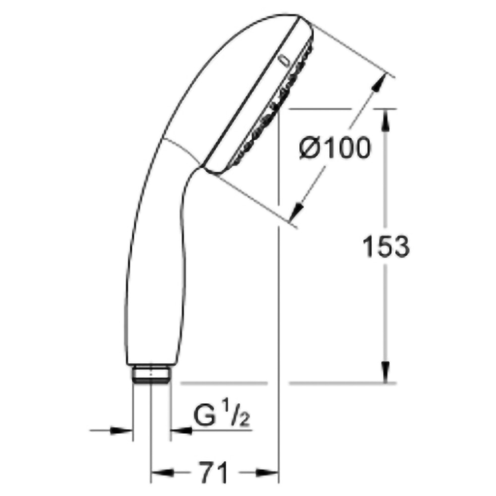 Para de dus GROHE Tempesta 100 28261002, 3 functii, crom