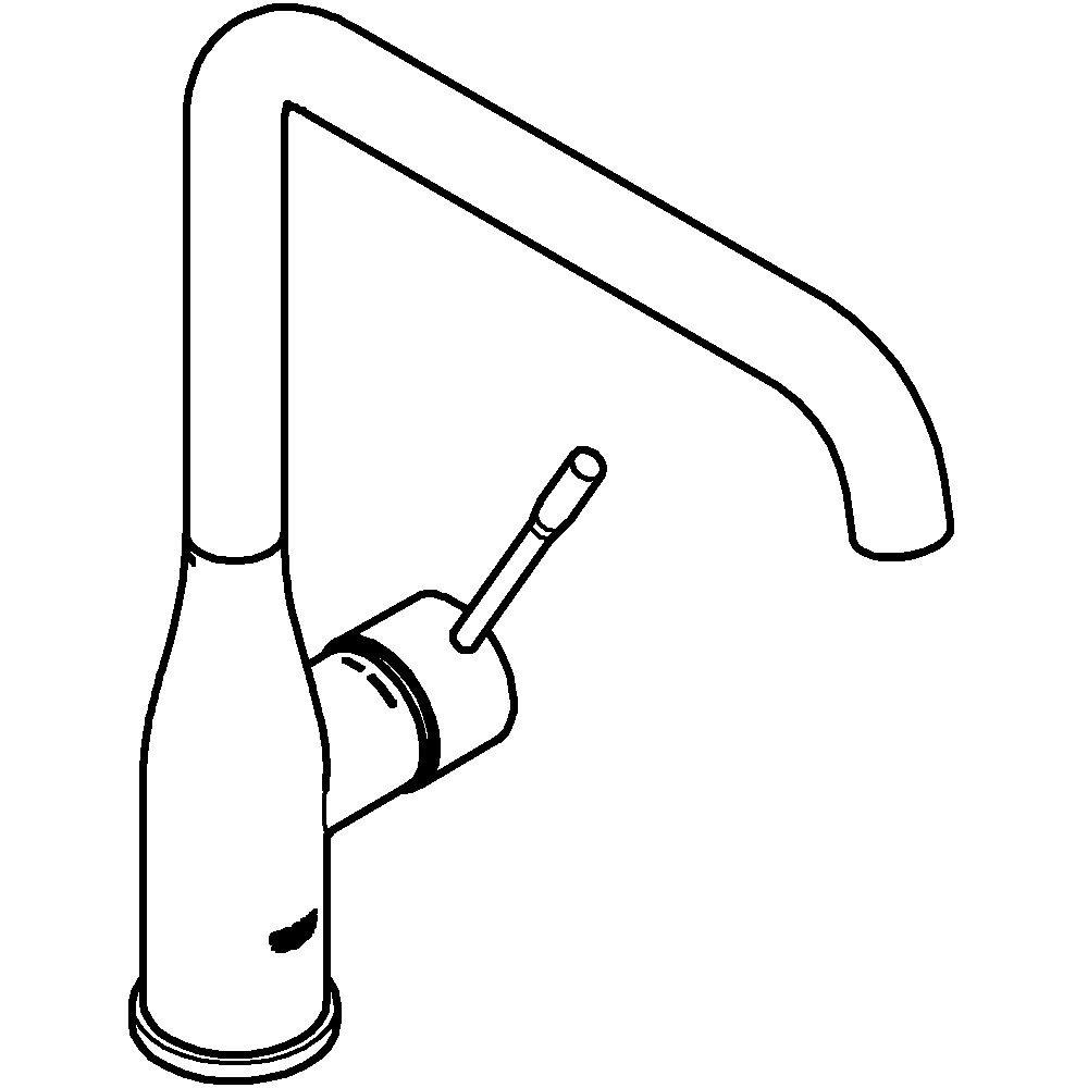 Baterie bucatarie GROHE Accent 30423000, alama, crom