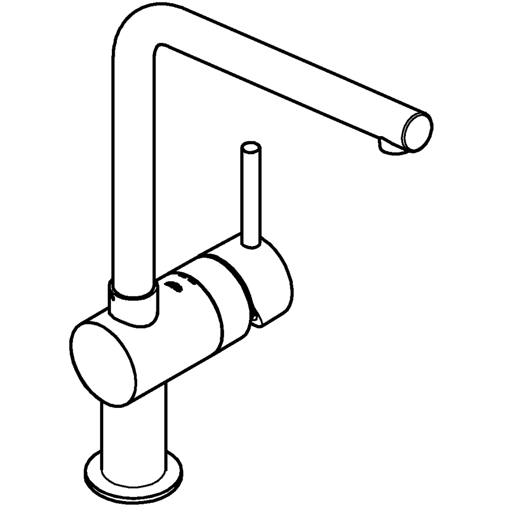 Baterie bucatarie GROHE Vento 30425000, alama, crom