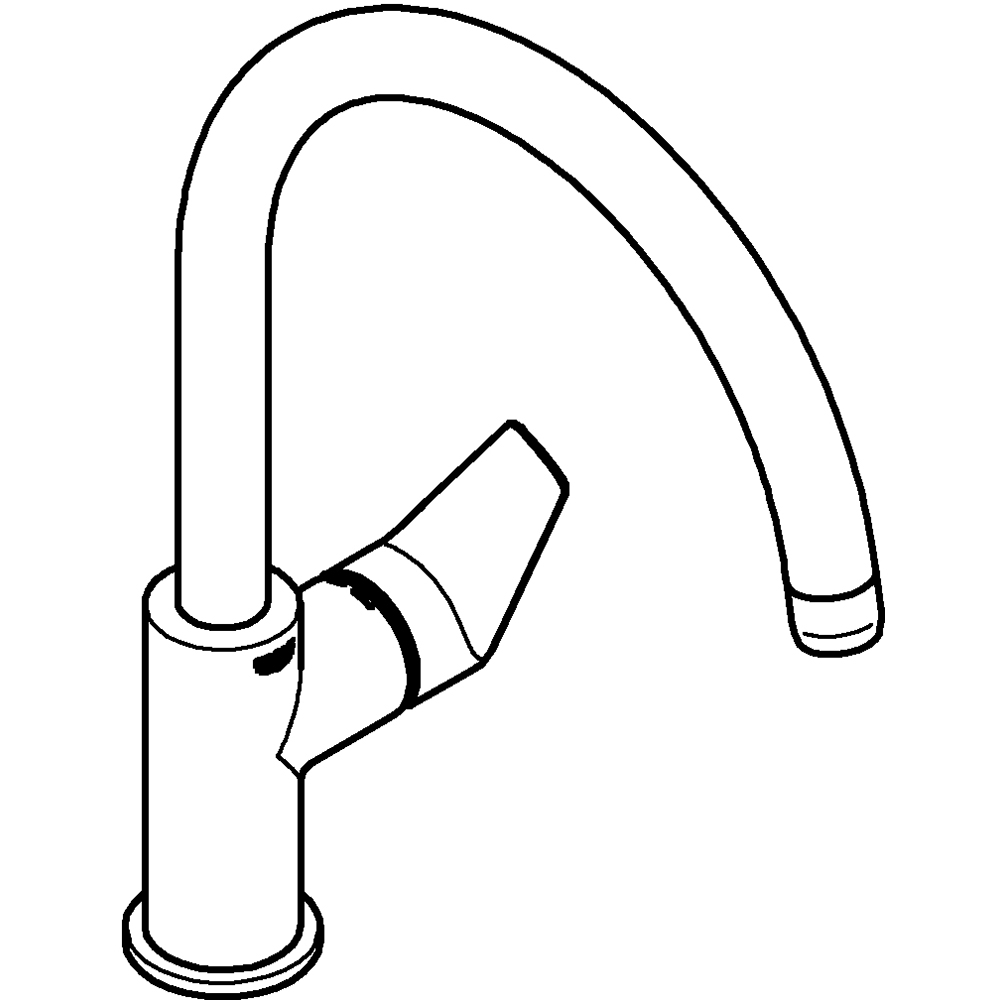 Baterie bucatarie GROHE Start Edge 30529001, alama, crom