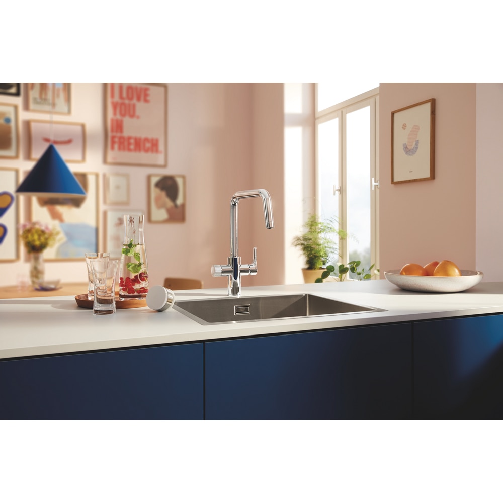 Baterie bucatarie GROHE Blue Pure Start 30596000, alama sanitara, crom